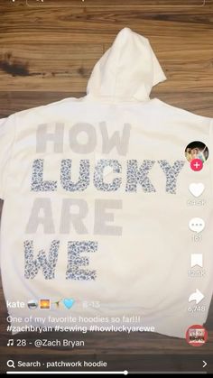 a t - shirt that says how lucky are we?