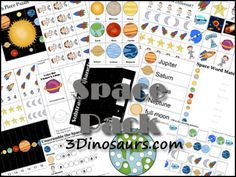 the solar system worksheet with pictures and words for kids to learn how to use it