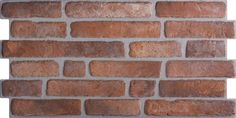 a brick wall made out of red bricks