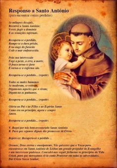 an image of a man holding a child in his arms with the words respect to santa antonio