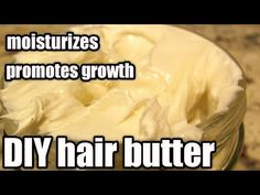 Diy Hair Butter For 4c Hair, Hair Butters For Natural Hair, Shea Butter Hair Moisturizer, Diy Deep Conditioner, Natural Hair Growth Remedies, Diy Moisturizer, Shea Butter Hair, Moisturizing Hair