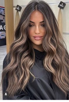 Black Hair With Blonde Highlights, Colour Trends, Spring Hair Color, Brown Hair With Blonde Highlights