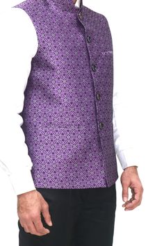 Nehru Collar waist coat/vest with five button closure at frontl. Luxurious Waist Coat/Vest is great for formal and occasional wear, . This garment comes with a slim fit and body wrapping shape , So kindly make sure to provide your proper measurement ,  You can get in multiple colours for the same, Perfect for any occasion be it formal, Party, New Year Christmas etc. Festive Nehru Jacket With Button Closure For Semi-formal Occasions, Festive Nehru Jacket For Semi-formal Occasions, Festive Semi-formal Nehru Jacket With Button Closure, Festive Formal Nehru Jacket With Button Closure, Festive Nehru Jacket With Button Closure, Fitted Nehru Jacket For Semi-formal Festivals, Fitted Nehru Jacket For Festivals And Semi-formal Occasions, Traditional Fitted Nehru Jacket, Traditional Formal Nehru Jacket With Buttons