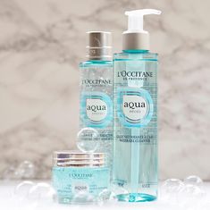 L'Occitane Aqua Réotier Skin Care / British Beauty Blogger #loccitane #skincare #cleanser #bbloggers #review Loccitane Aesthetic, France Skincare, Loccitane Shower Oil, Loccitane Foot Cream, Loccitane Products, Japanese Skincare, Skin Complexion, Skin Care Steps, Best Skincare Products