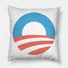 A distressed vintage retro Obama logo. -- Choose from our vast selection of throw pillows to match with your desired size to make the perfect custom pillow. Pick your favorite: Movies, TV Shows, Art, and so much more! Available in extra small, small, medium, large. For beds, couches/sofas, love seats, and chairs. Perfect for decoration. Custom Pillow, Pillow Design, Custom Pillows, Sofa Couch, Love Seat, Vintage Shops, Retro Vintage, Tv Shows, Throw Pillows