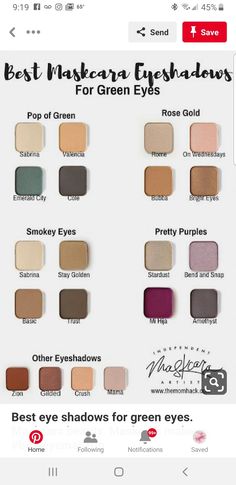 Eyeshadow Green Eyes, Green Eyes Pop, Makeup Charts, Bend And Snap, Lip Color Makeup