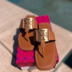 Brand New. Dust Bag Included Luxury Tan Closed Toe Sandals, Luxury Tan Closed-toe Sandals, Designer Tan Closed Toe Sandals, Designer Closed Toe Tan Sandals, Designer Tan Sandals With Leather Lining, Ankle Wrap Heels, Toe Thong Sandals, Tan Leather Sandals, Miller Sandal