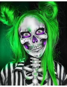 Halloween Is Cool, Creepy Clown Makeup, Beetlejuice Makeup, Makeup For Halloween, Holloween Makeup, Special Makeup, Cool Halloween Makeup