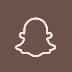 the snap icon is shown in white on a brown background