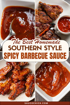 Spicy Southern Style Barbecue Sauce Recipe Homemade Spicy Bbq Sauce Recipe, Barbaque Sauces Recipes, Montgomery Inn Bbq Sauce Recipe, Sweet And Spicy Barbecue Sauce Recipe, Spicy Bbq Sauce Recipe, Beer Barbecue Sauce Recipe, Spicy Barbecue Sauce Recipe, Spicy Barbeque Sauce, Recipes Sauces