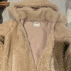 Brand New, No Tags, Never Worn Teddy Bear Jacket, Bear Jacket, Teddy Jacket, Abercrombie Fitch, Jackets & Coats, Teddy Bear, Jackets For Women, Brand New, Cream