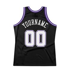 Represent your distinct look with this custom basketball jersey from our web. It boasts stitched tackle twill name & number and classic trims along with moisture-wicking technology for added comfort. Features: 1. Material: 100% Recycled Polyester 2. Stitched team or player name and numbers 3. Fit: Jerseys have an athletic cut. For a looser fit, we recommend ordering one size larger than you normally wear 4. Moisture-wicking fabric has spongy handle, good draping property and elasticity as well a Custom Basketball Jersey, Logo Wear, Blue Football, Custom Basketball, White Jersey, Baseball Shirts, Basketball Jersey, Purple And Black, Orange Black