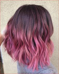 Dusty Rose Hair Color, Dusty Rose Hair, Brown And Pink Hair, Pink Haircut, Red Violet Hair, Pink Ombre Hair, Silver Blonde Hair