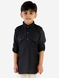 Vastramay Black Cotton Blend Baap Beta Pathani Kurta This elegant Pathani Kurta set from Vastramay is crafted from a high-quality cotton blend. Designed for a stylish and comfortable fit, it is perfect for both casual and festive occasions, ensuring you and your son look dapper. Key Features Stylish Pathani design Matching set for father and son Comfortable cotton blend fabric Specifications Brand: Vastramay Color: Black Sleeve Type: Full Sleeve Fit: Regular Material & Care Material: Cotton Blen Pathani Kurta, Looking Dapper, Boys Wear, Kurta Set, Father And Son, Black Fits, Mandarin Collar, Matching Outfits, Full Sleeve