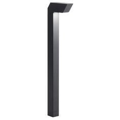 a black metal pole on a white background