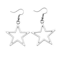 Star Girl Earrings | BOOGZEL CLOTHING – Boogzel Clothing Silver Star Earrings, Gothic Earrings, Pendant Earring, Pearl And Diamond Earrings, Moonstone Earrings, Star Girl, Girls Earrings, Star Pendant, Star Charms