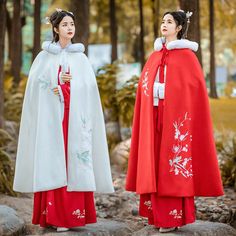 Chinese Style Women Embroidery Hanfu Cloak Parka Fairy Hooded Long Poncho Winter Item description Brand Unbranded Size One Size Size Type Regular Style Cape Accents Embroidered Country/Region of Manufacture China Department Women Features Hooded Fit Regular Garment Care Machine Washable MPN Does not apply Occasion Party/Cocktail Outer Shell Material Polyester Pattern Floral Season Winter Theme Retro Trim Material Faux Fur Type Cape Vintage Yes Year of Manufacture 2010-2019   Shipment Payment Ret White Folk Outerwear For Winter, White Folk Style Winter Outerwear, Traditional Winter Costume Outerwear, Red Folk Style Winter Outerwear, White Embroidered Hooded Outerwear, Traditional Hooded Winter Outerwear, Hooded Winter Cape For Costumes, Hooded Winter Cape For Costume Events, Traditional Long Sleeve Cape