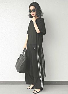 Japanese Outfits Casual, Outfit Nero, Style Casual Chic, All Black Fashion, Looks Black, Japanese Street Fashion, 가을 패션, Street Style Outfit