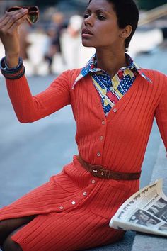 70s Knitwear, 70s Black Women, 1970s Looks, 60s And 70s Fashion, Seventies Fashion