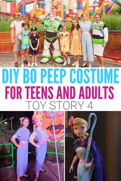 disney world with the title diy bo pee costume for teens and adults toy story 4