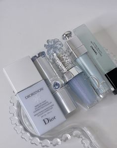 Blue dior cosmetics aesthetic Dior Blue Aesthetic, Blue Lipstick Aesthetic, Blue Girly Things, Cosmetics Aesthetic, Aesthetic Cosmetics, Blue Dior, Dior Cosmetics