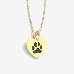 Grab This Customized Paw Print Heart Pendant Necklace at Custom Paw Jewelry Shop. This Personalized Heart Necklace Features an Engraved Paw or Nose-Print Based on Photos That You'll Upload. Paw Keychain, Paw Print Heart, Paw Jewelry, Paw Ring, Pet Paw Print, Paw Heart, Photo Locket Necklace, Printed Jewelry, Pet Necklace