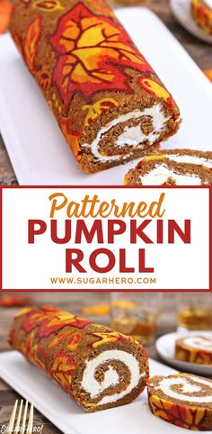 this pumpkin roll is so easy to make and looks delicious