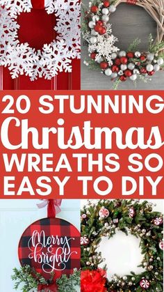 20 stunning christmas wreaths so easy to make