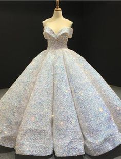 Ball Gown Luxurious Sparkle Quinceanera Formal Evening Birthday Dress Off Shoulder Sleeveless Floor Length Sequined with Pleats Sequin Sequin Ball Gown, Debutante Ball, Dress Off Shoulder, Dresses Quinceanera, Bra Dress, Luxury Wedding Dress, Plus Size Prom Dresses, Sweet 16 Dresses, Birthday Dress