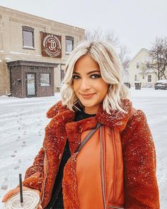 #IMWEARINGRI  @hashtagbylily looking super cosy in our faux fur aviator jacket. #WomensFashion #WomensStyle #coats Aviator Jacket, Aviator Jackets, Women's Style, Red Leather Jacket