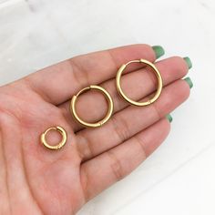 Listing is for a PAIR of stainless steel hoop earrings. Available in gold or silver ➳ Hoop sizes: 11mm, 20mm, or 25mm ➳ Stainless steel material ➳ Tarnish resistant and hypoallergenic for most people ➳ Easy to open and close lever back style ❀❀ SHIPPING & PROCESSING: ❀❀ Please refer to my shop announcements (located on home page) for the latest processing times as they may change All products are MADE TO ORDER ❀❀ RETURN POLICY: ❀❀ Please note that because of health/hygiene reasons, earrings Nickel-free Huggie Hoop Earrings In Stainless Steel, Nickel Free Huggie Hoop Earrings In Stainless Steel, Hypoallergenic Stainless Steel Hoop Huggie Earrings, Hypoallergenic Stainless Steel Huggie Earrings, Minimalist Stainless Steel Hoop Huggie Earrings, Everyday Stainless Steel Hoop Huggie Earrings, Gold Stainless Steel Round Huggie Earrings, Gold Stainless Steel Huggie Earrings, Health Hygiene