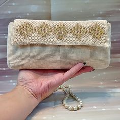 "The small crossbody bag represents a beaded clutch that will be the perfect complement to your outfit. Perfect for wedding clutch bride, bridesmaid clutch, and Mother of the bride bag. This luxury bag will be a great addition to your outfit as a party clutch or prom or formal. Perfect gift for her birthday. Gift for celebration for a sister, godmother, or roommate. Dimensions: height 5 \"2\" (13 cm), width 9 \"5\" (24 cm), Structured silhouette Materials: Czech beads Preciosa, faceted crystal b Bride Handbag, Bridesmaid Clutch, Bride Bag, Bridesmaid Clutches, Wedding Bags, Party Clutch, Wedding Clutch, Small Clutch, Luxury Bag