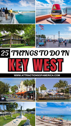 25 things to do in Key West with image of Duval Street, Dry Tortugas National Park, Ernest Hemingway Home and Museum. Things To Do In Key West Florida, Key West Travel Guide, Key West Travel, Key West Florida Vacation, Keywest Florida, Key West Vacation, Travel Key West, Key West Vacations