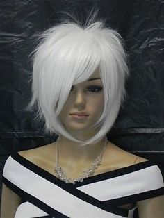 Health Hair, Wigs For Women, Wigs Hair Extensions, Great Hair, Hair Wig, Hair Dos, About Hair, White Hair, Bob Hairstyles