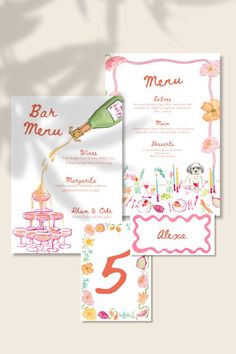 Bespoke Wedding Stationery Suite Handpainted in Watercolor by Ofelia Botella Illustration Studio Couple Book, Illustration Studio, Birthday Dinner Party, Bespoke Wedding Stationery, Wedding Stationery Suite, Marriage Ceremony, Wedding Art