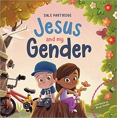 the book cover for jesus and my genderer with an image of two children on a rock