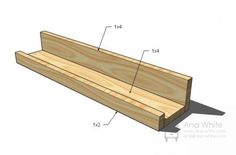 the diagram shows how to build a bench