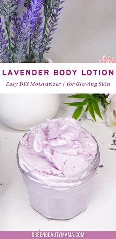 Homemade Shea Butter Lotion with Lavender Easy Body Butter Recipes, Easy Diy Lotion, Shea Butter Lotion Recipe, Diy Shea Butter, Diy Lotion Recipe, Diy Body Lotion, Homemade Body Lotion, Lavender Body Lotion, Diy Moisturizer