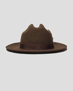 SG Trilby Fedora Hat – Brown – Southern Gents Fitted Brown Panama Hat With Flat Crown, Brown Fur Felt Panama Hat With Curved Brim, Classic Fitted Hat With Curved Brim, Brown Fitted Felt Hat With Flat Crown, Fitted Brown Felt Hat With Flat Crown, Brown Felt Hat With Flat Crown, Brown Curved Brim Top Hat For Kentucky Derby, Brown Fur Felt Brimmed Panama Hat, Trilby Fedora