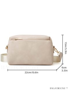 BagForLove - Compact PU Minimalist Square Bag Product Description Color Beige Type Square Bag Bag Size Small Pattern Type Plain Material PU Leather Size Chart INCH CM Strap Length Bag Length Bag Width Bag Height 47.2 inch 8.9 inch 3.1 inch 6.1 inch Strap Length Bag Length Bag Width Bag Height 120 cm 22.5 cm 8 cm 15.5 cm Details Pictures Similar Products h2 { text-align: center; } /* æ¢è¡ */ li{ white-space: normal; word-break: break-all; word-wrap: break-word; } .red-box { width: 100%; display Minimalist Beige Crossbody Satchel, Simple Square Shoulder Bag With Adjustable Strap, Simple Beige Crossbody Shoulder Bag, Simple Beige Shoulder Bag With Adjustable Strap, Simple Beige Square Shoulder Bag, Simple Square Bag With Adjustable Strap, Simple Crossbody Shoulder Bag For Travel, Simple Beige Crossbody Bag, Simple Rectangular Satchel With Adjustable Strap