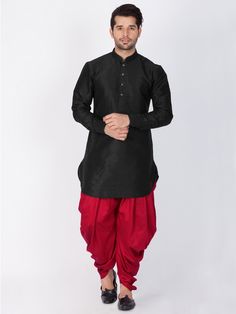 Marriage Suit For Men, Dhoti Pants For Men, Marriage Suits, Short Kurta For Men, Cotton Art, Kurta Cotton, Dhoti Pants, Indian Kurta, Black Curves