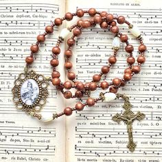 Rosary Our Lady of Mount Carmel, large wood beads rosary, 5 decade traditional rosary, catholic gift, Christmas gift, Rosenkranz-Atelier by RosenkranzAtelier on Etsy Our Lady Of Mount Carmel, Text Form, Beads Rosary, Mount Carmel, Tulips Flowers, Shopping Basket, Family Heirloom