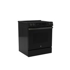 a black stove top oven on a white background