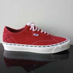 Vans Men's Diamo Ni New Issue Suede Low Top Sneaker In Awesome Tango Red / True White, Plus Ultracush That Keep Your Feet Comforted & Well-Supported :) Retail Market: $75 Style: Unisex Condition: Brand New With Tag & Without Original Shoe Box, Shoelaces: White Shoelaces Got A Little Red Colored From The Suede (As Shown In Photos) Men's Size: 11 Classic Red Skate Shoes For Streetwear, Classic Red Vans Sneakers, Vans Sneakers University Red Round Toe, Vans University Red Lace-up Sneakers, Vans Sneakers In University Red For Streetwear, Red Vans Skate Shoes With Red Sole, Red Vans Skate Shoes, Vans Red, Retail Market