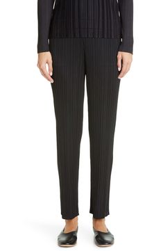 Free shipping and returns on Pleats Please Issey Miyake Pleated Ankle Pants at Nordstrom.com. <p>Issey Miyake's signature garment-pleating technique gives both a fashion-forward look and a wrinkle-resistant finish to these slim, elastic-waist pants.</p> Issey Miyake Pants, Pleating Technique, Pleats Please, Pants Style, Pleats Please Issey Miyake, Elastic Waist Pants, Pleated Pants, Fabric Gifts, Free Fabric