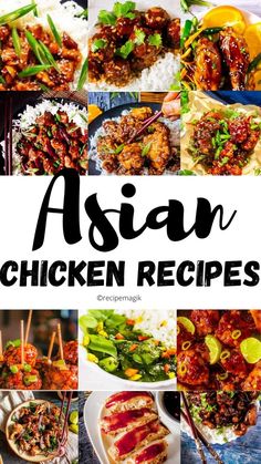 40 Best Asian Chicken Recipes for dinner Asian Recipes For Dinner, Healthy Asian Chicken, Healthy Asian Chicken Recipes, Chicken Recipes For Dinner, Asian Chicken Recipes