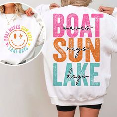 This Clip Art & Image Files item by AuroraLightDigitalCo has 127 favorites from Etsy shoppers. Ships from United States. Listed on Jul 24, 2024 Boat Waves Sun Rays Lake Days, Lake Shirt Designs, Summer Sublimation Designs, Beach Png, Summer Sublimation, Beach Sweatshirt, Summer Sweatshirt, Summer Png