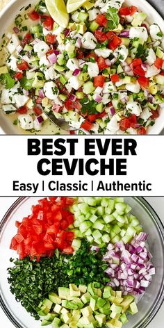 Best Mexican ceviche de pescado White Fish Ceviche Recipe, Seviche Recipes, Ceviche Recipe Fish, Mexican Ceviche