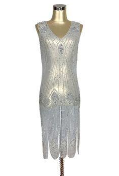 Sale | The Deco Haus Modern Flapper Dress, Gatsby Party Dress, 1920s Looks, 1920 Dress, 1920's Flapper, Beaded Party Dress, Mesh Gown, 1920s Vintage, 1920s Flapper