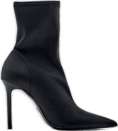 Chic Zara Ankle Strap Boots, Zara High Ankle Heels For Evening, Zara High Ankle Evening Heels, Chic Black Boots With Padded Ankle, Chic Black Zara Heeled Boots, Elegant Zara Ankle-high Boots, Evening Ankle-high Heeled Boots With Padded Ankle, Zara High Ankle Heels With Padded Ankle, Sleek Zara Evening Boots